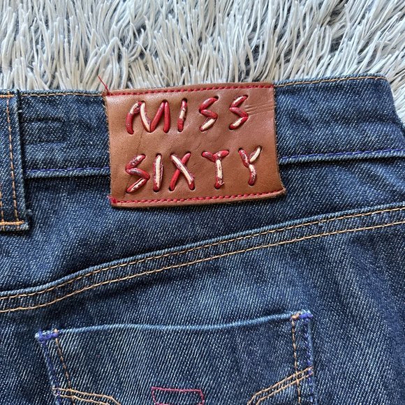 Miss Sixty Y2K RARE 90s 70s 2000s Extra Love Flare‎ Jeans Made In Italy Size 28. - Picture 8 of 8